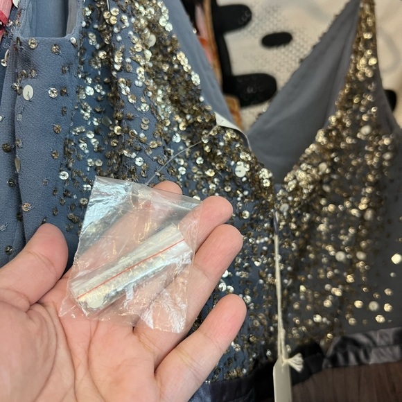 ANTHROPOLOGIE BHLDN Avery Maxi Dress in Hydrangea Size 16 - Picture 9 of 13